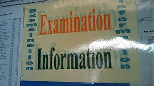 school examination notice board