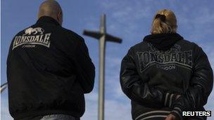 NPD members attend a rally near Bretzenheim (November 20, 2011)