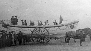 The St Annes Lifeboat Laura Janet and crew