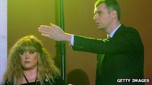 Alla Pugacheva with Mikhail Prokhorov (15 Sept 201)