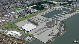 Artist's impression of new factory