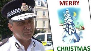 Not the police Christmas card