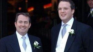 Liam Fox (l) and Adam Werritty