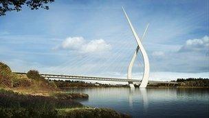 Artist's impression of the New Wear Crossing. Photo: Sunderland City Council