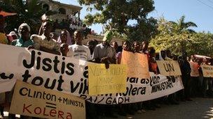 Anti-UN protests in Haiti