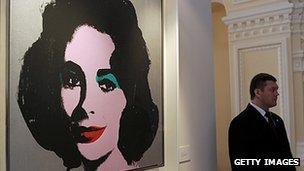 Andy Warhol's Elizabeth Taylor portrait