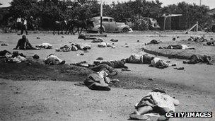 Aftermath of the massacre at Sharpeville, 21 March 1960