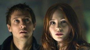 Rory Williams (ARTHUR DARVILL) and Amy Pond (KAREN GILLAN)