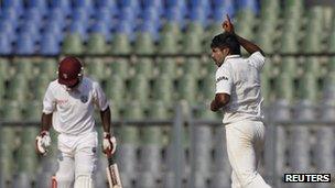 India vs West Indies Test match in Mumbai in November 2011