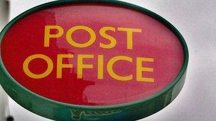 Post office sign