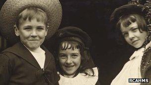 Children at Lennoxlove House in East Lothian in the 1900s. Pic: RCAHMS