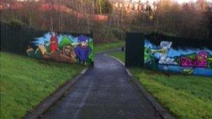 Alexandra Park peace wall gates