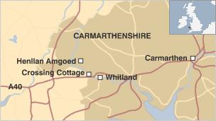 Map of incident scene