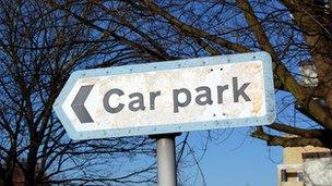 Car park sign