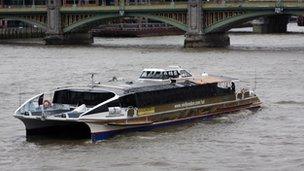 Thames river boat