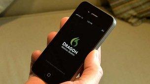 Dragon dictation iPhone app