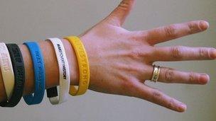 Charity wristbands