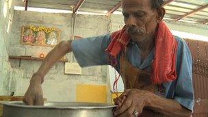 Cook working for Foodking, India