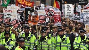 Tuition fees protest, November 2011