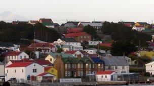 Stanley in the Falkland Islands