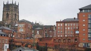 Lace Market, view of site