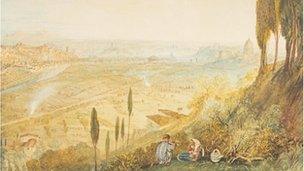 Rome from Monte Mario, 1820 - JMW Turner