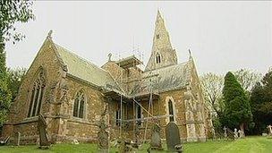 Lead was stolen from a church in Little Dalby in Leicestershire