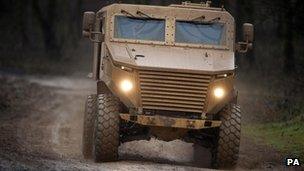 Foxhound protected patrol vehicle