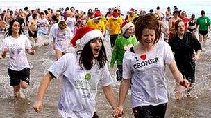 Cromer Boxing Day dip