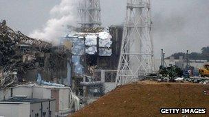 Damage at Fukiushima-Daichi plant (file photo)