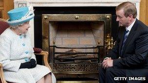 The Queen meets Enda Kenny