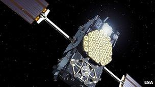 Artist impression of Galileo satellite