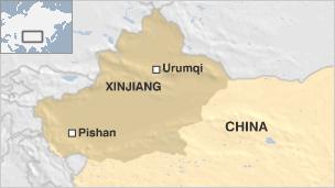 Xinjiang map