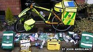 New St John Ambulance bicycle