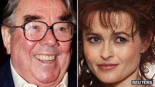 Ronnie Corbett and Helena Bonham Carter