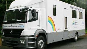 A mobile chemotherapy unit