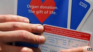 Organ donor registration