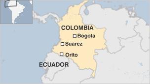 Map of Colombia