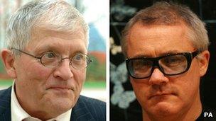 David Hockney and Damien Hirst