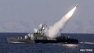 Iranian naval exercise in the Gulf