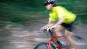 cyclist on bike