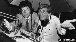 Douglas Cameron and Bob Holness in 1981