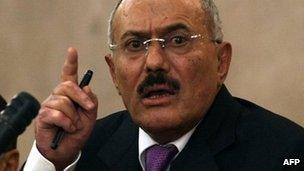 Yemeni President Ali Abdullah Saleh (file image)