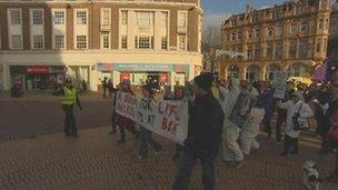 The protest in Hull