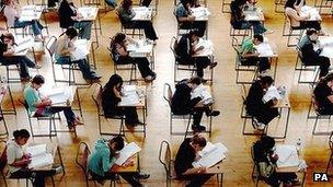 Pupils taking exams (generic)