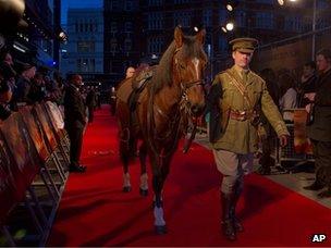 Equine star of War Horse on the red carpet