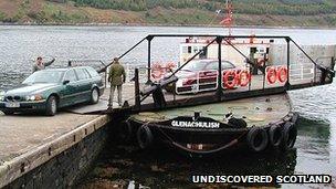 Glenachulish ferry. Pic: Undiscovered Scotland