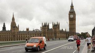 TNT delivery van in London, file pic courtesy of TNT