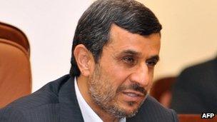 Iranian president Mahmoud Ahmadinejad