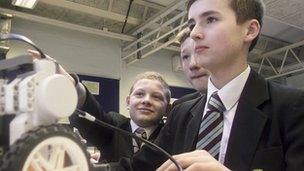 ICT pupils at Oakwood Park Grammar School